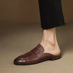 Aurora Genuine Leather Mules