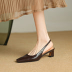 Ersa Genuine Leather Slingbacks