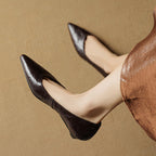 Fauna Genuine Leather Flats
