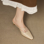 Gloria Genuine Leather Mules