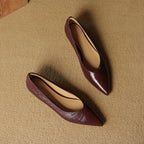 Fauna Genuine Leather Flats