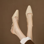 Gloria Genuine Leather Mules