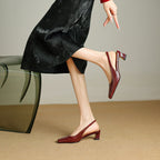 Ersa Genuine Leather Slingbacks