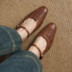 Becky Genuine Leather Mules
