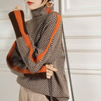 Bianca - Herringbone Luxe Turtleneck