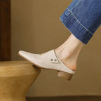 Olga Genuine Leather Mules
