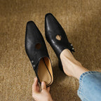 Olga Genuine Leather Mules
