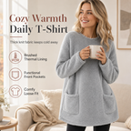 🍂 ☁️Women's Warm Crew Neck Long Sleeve Top